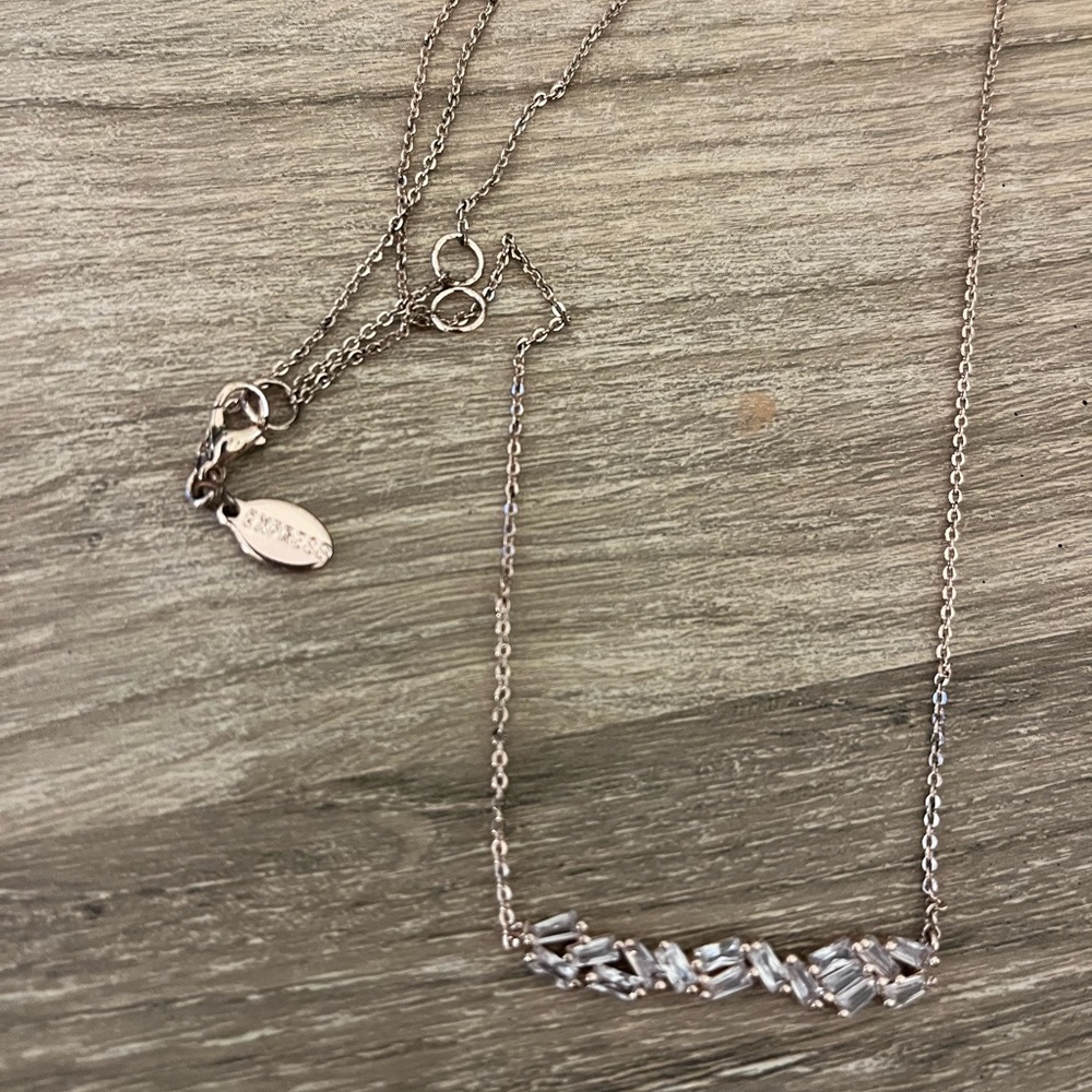 Rose Gold Rhinestone Necklace